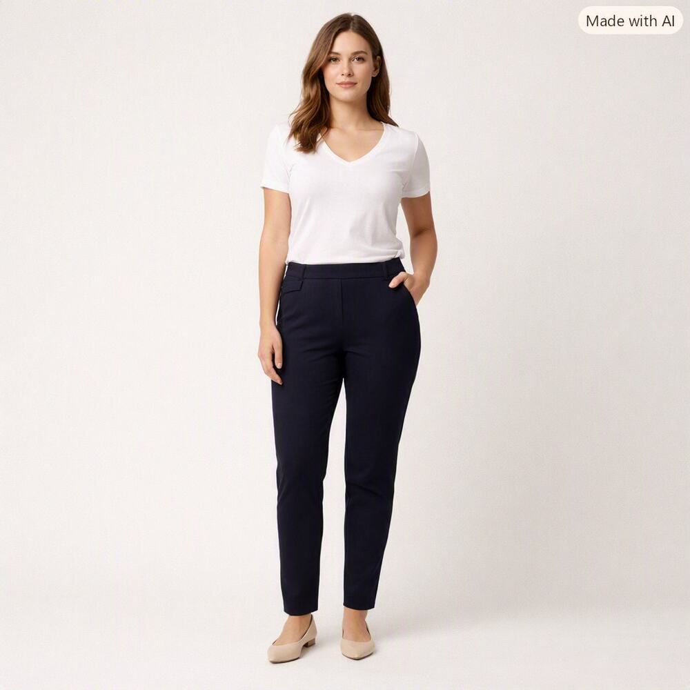 Tory Burch Navy skinny ankle dress pants Size 10